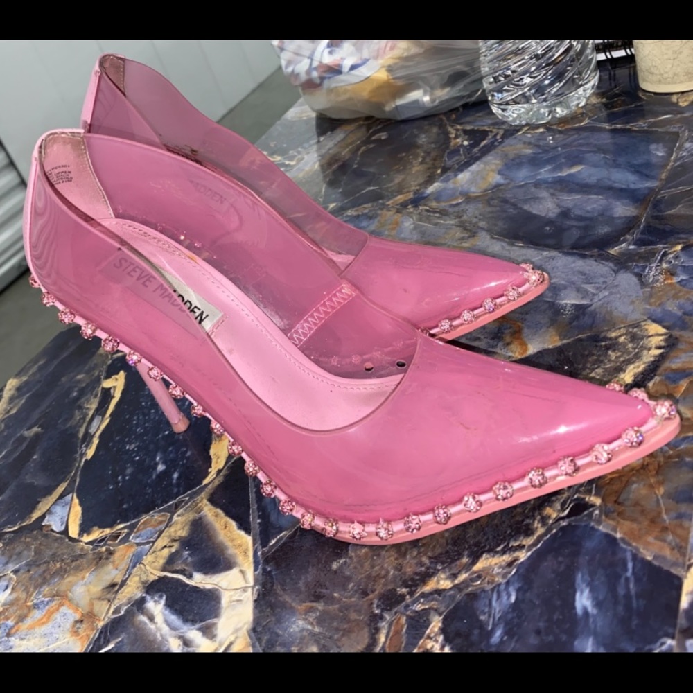 dusty blue steve madden heels